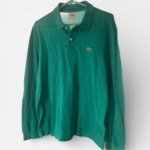 Lacoste Men's Green Long Polo Shirt